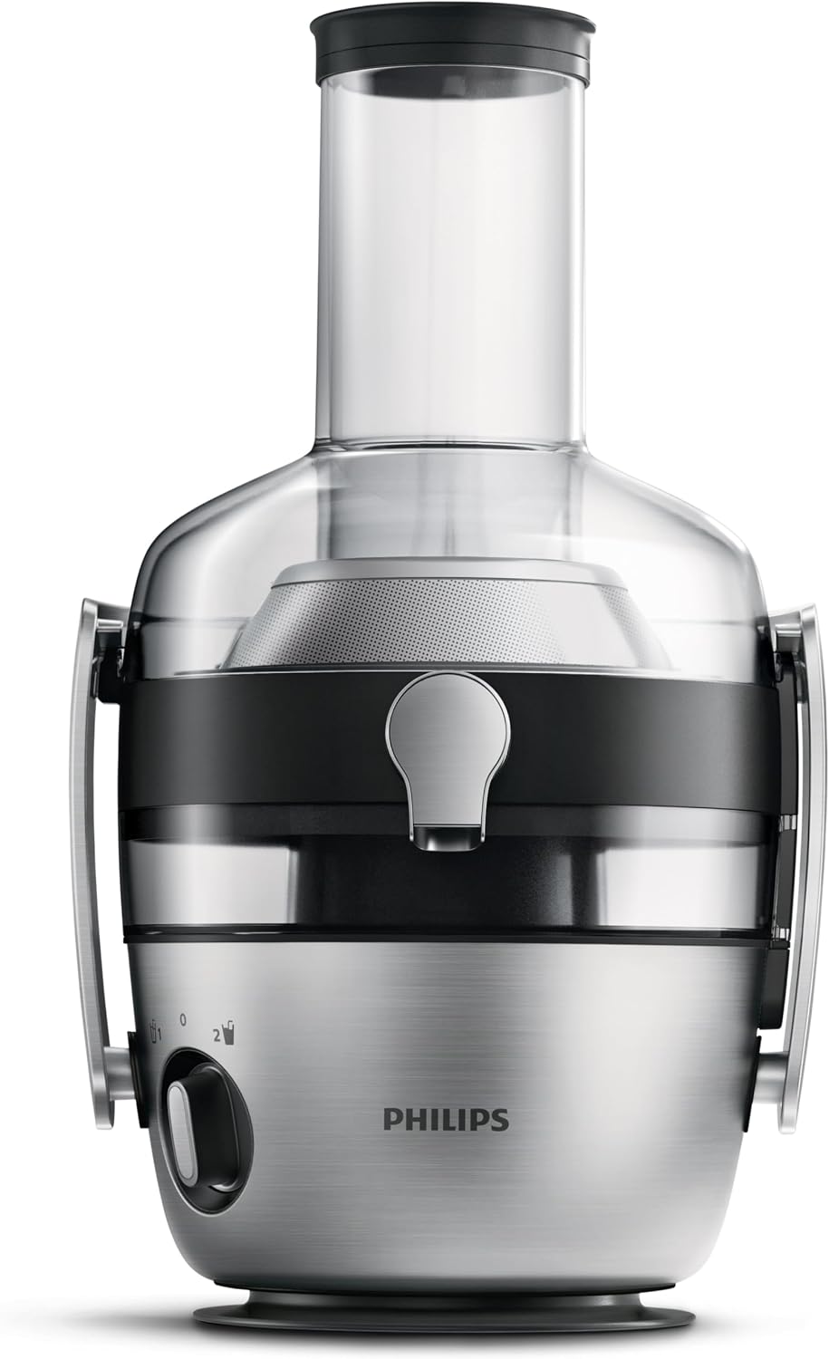 PHILIPS Zentrifugal-Entsafter, 1200 W, 1 L, Schwarz, Avance Collection Entsafter, Frischer Saft mit Fruchtfleisch