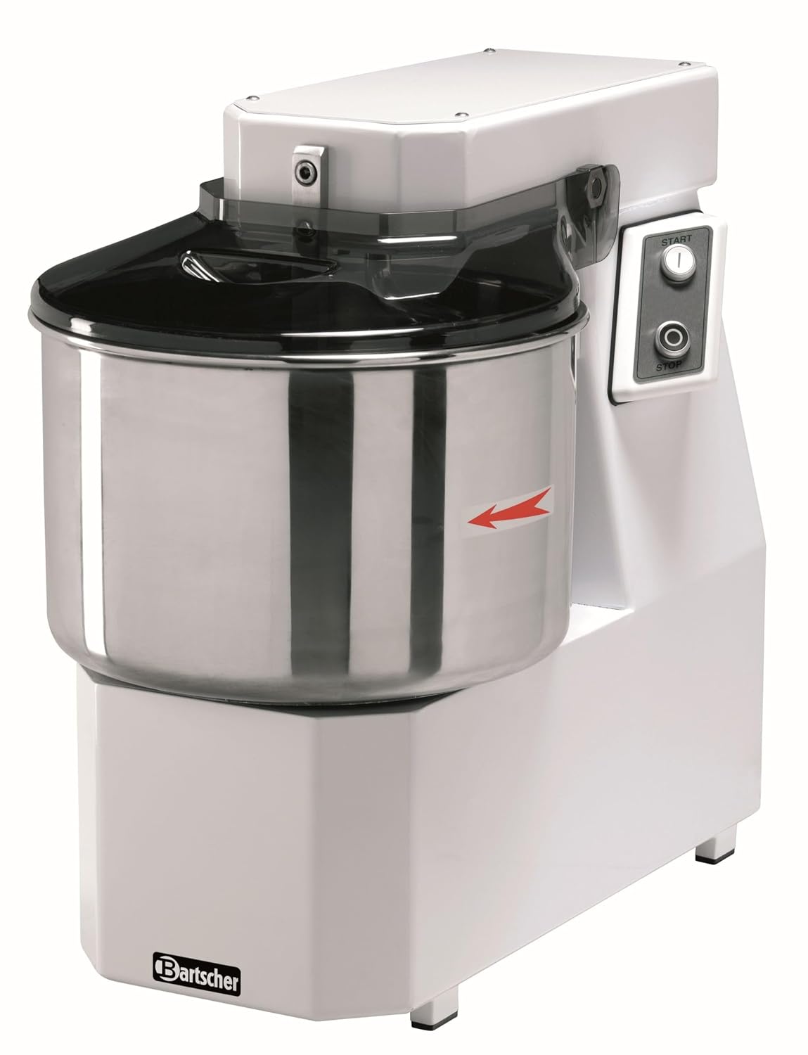 Bartscher Magnetrührer, 32 Liter, 25 kg, Schwarz, Spiral-Teigknetmaschine / - 101956