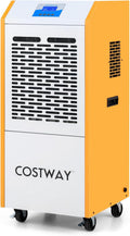 COSTWAY Luftentfeuchter, 42 x 41 x 96 cm (L x B x H), 1160 W, 90 L, Metall, Weiss