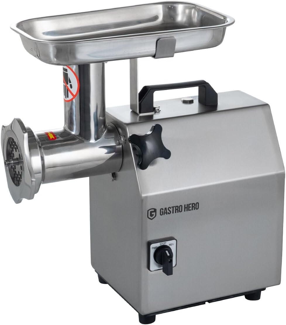 GastroHero Fleischwölfe, 220 kg, Silber, Fleischwolf, /Stunde, Edelstahl FWE220