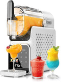 HBN Eismaschine, 2 L, Schwarz, Slush Maschine Softeismaschine für Zuhause mit, kein Eis nötig, 6 Programme für Slushies