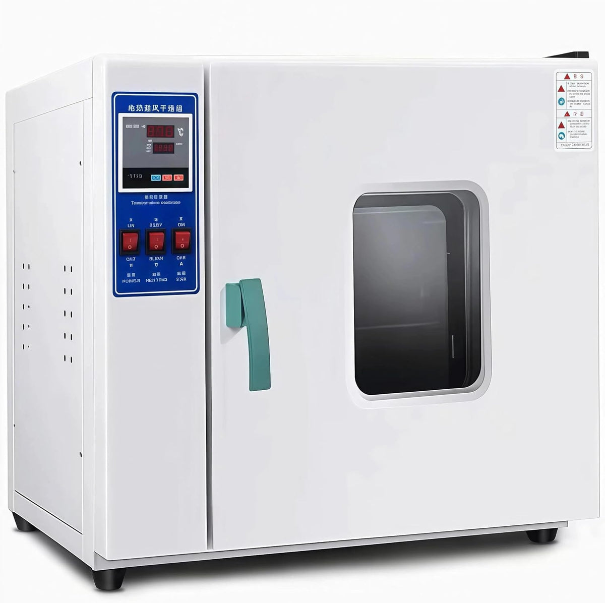 Vakuumtrockenschrank Wäschetrockner, 16 L, Grau, 300°C, Labor-Trockenschrank mit Edelstahlkammer & digitaler, Saatgut & Industrie