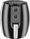 YHQKJ Heissluftfritteuse, 1350 W, 2.5 L, Schwarz, Heissluftfritteusen /5 L Luftfritteuse Pommes-Maschine, Plug Type