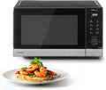 Panasonic Mikrowelle, 1000 W, 29 L, Schwarz/Silber, NN-SD38QSEPG Solo-, automatisches Auftauen, 11 automatische Programme