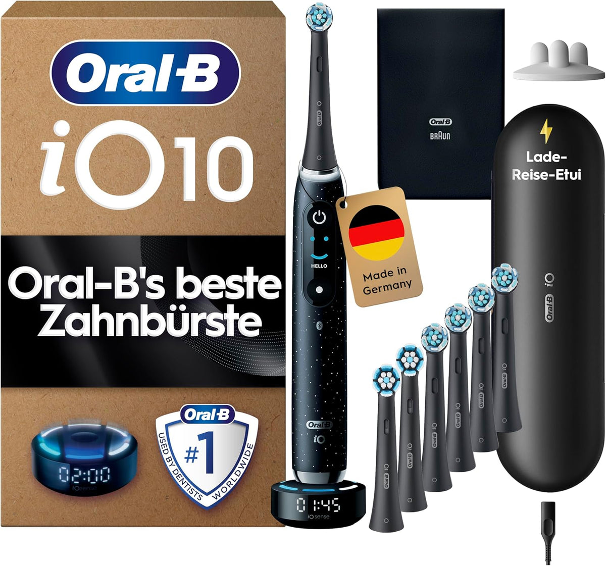 Oral-B Rotierend, Schwarz, iO Series 10 Elektrische Zahnbürste PLUS Ausgewählte