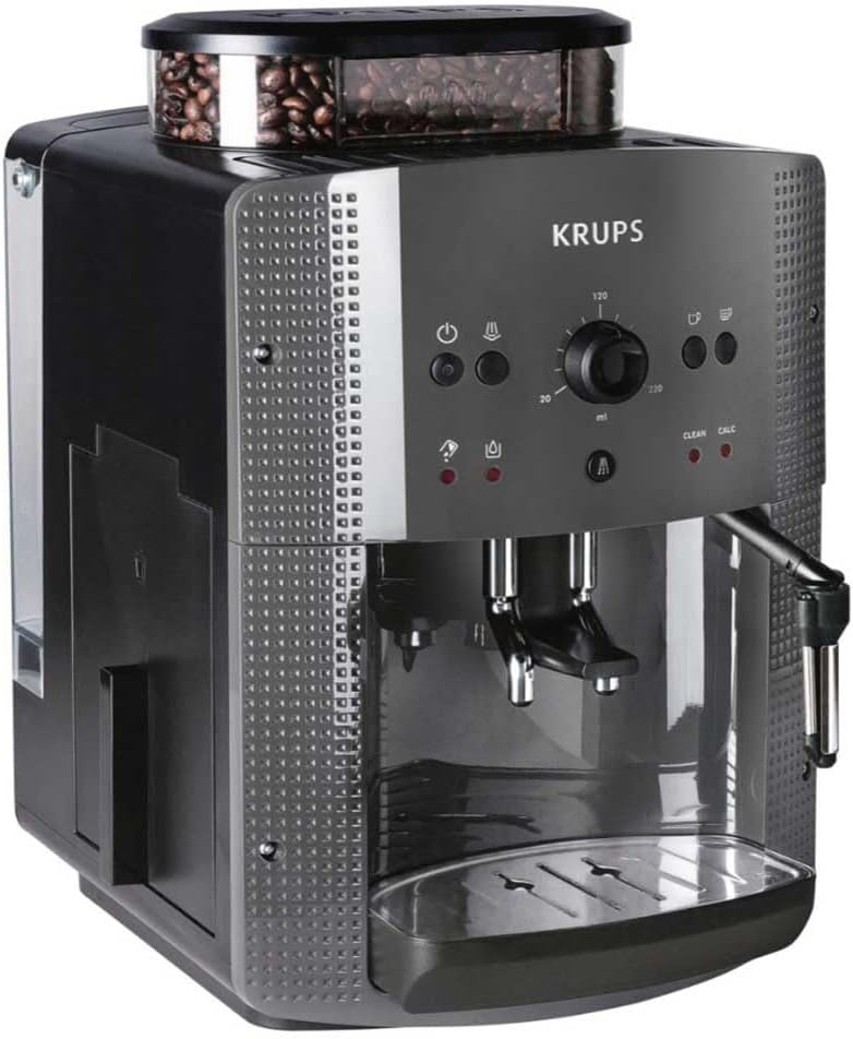KRUPS Kaffeemaschine, Schwarz/Silber, Espressomaschine EA810B