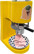 Pvxa Eismaschine, 0,42 l (420 ml), 80 W, 30 l, Edelstahl, Gelb, Spaghetti-EIS-Maschine, gewerbliche Spaghetti-EIS-Maschine