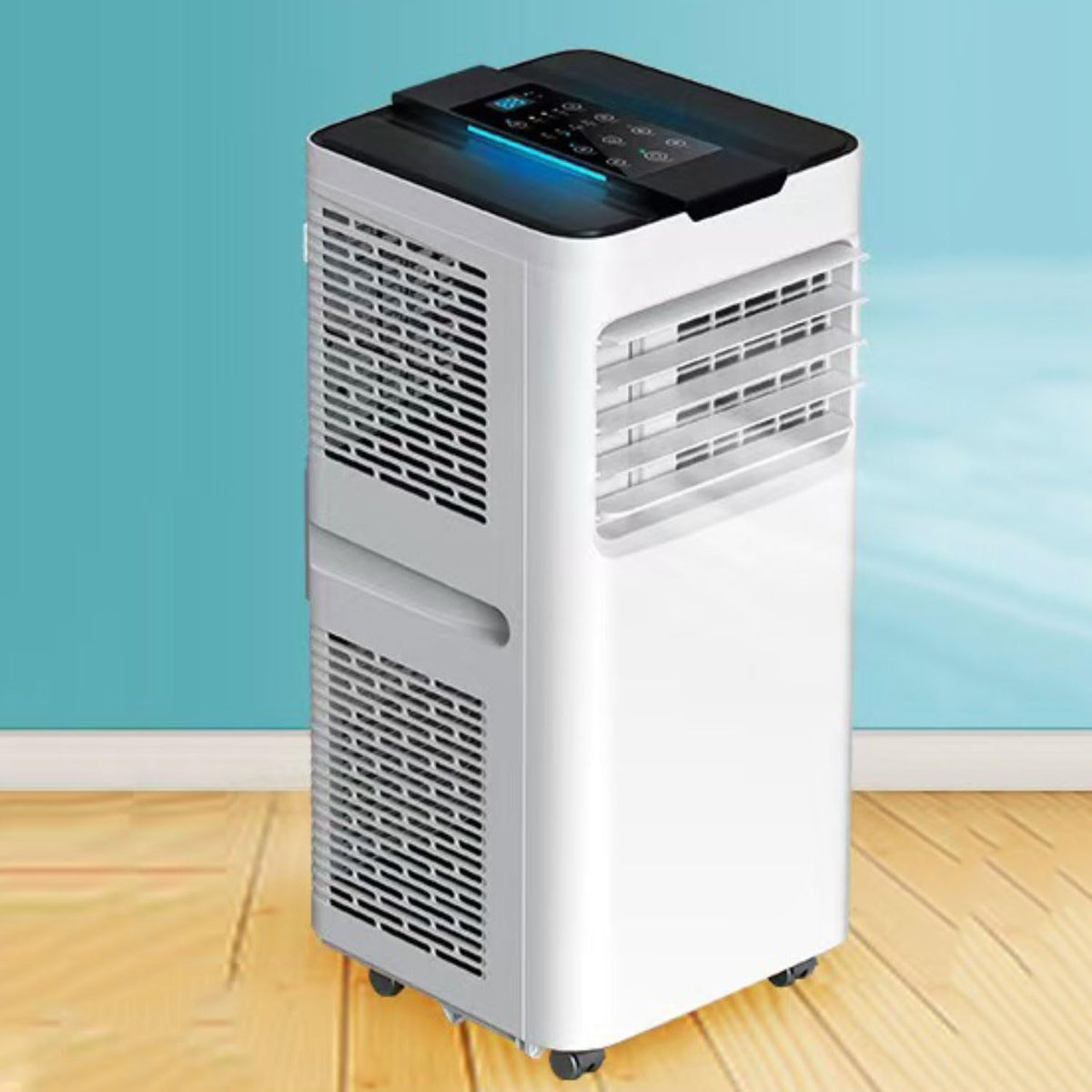 Mobiles Klimagerät, 350 m, Weiss, Tragbare Klimaanlage, kühlt ², leise AC-Einheit mit Ventilator und Luftentfeuchter