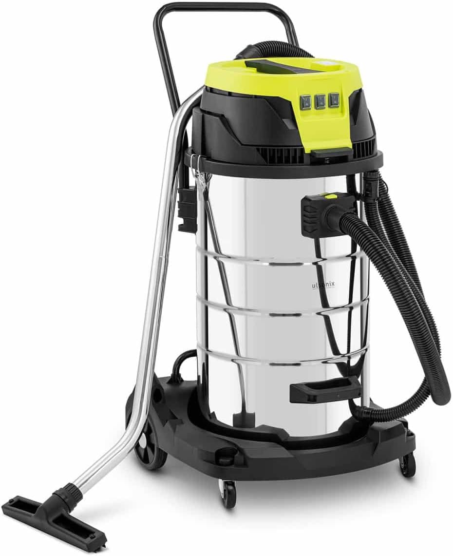 Ulsonix Staubsauger, 3000 W, 100 l, Gummi, Kunststoff (Polypropylen), Eisen, Schwarz