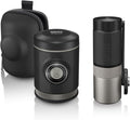 WACACO Kaffeemaschine, Schwarz/Silber, Picopresso & Exagrind-Set, Manuelle Espressokanne und Kaffeemühle für unterwegs
