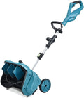 SMTYXS Schneefräse, 16 Zoll, 3500 W, 18 V, Schwarz, Bürstenloser Elektro-Schneepflug Schneekehrer