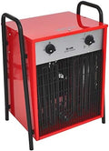 WDH Gartenlaube, 1.200 m, 20 kW, Rot, Aktobis -IFH20 Heizgebläse/Elektroheizer, 32 A, ³/h Luftleistung - für Werkstatt & Baustelle