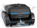 BOTLUXE Poolroboter, Schwarz, Boden und Wand, Wasserlinie, Ultraschall-Detektion