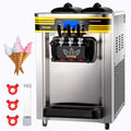 VEVOR Eismaschine, 30 L, Silber, Kommerzielle Softeismaschine 22- /h Profi- mit LCD-Display, 3 Geschmacksrichtungen