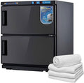 Handtuchwärmer, 16 l, Weiss, Schrank mit UV-Heizung, grosse Kapazität für Zuhause, Salon, Restaurant