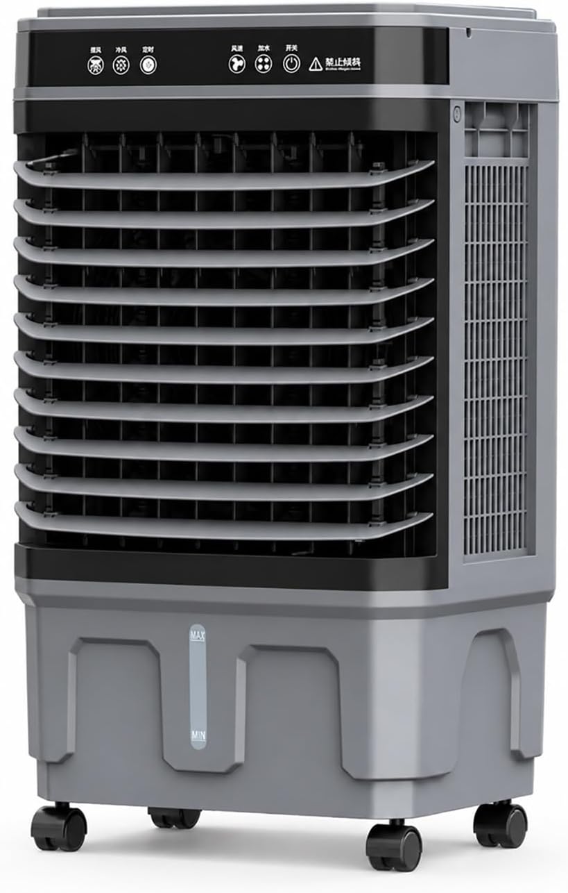 CMYAOYC Split-Klimaanlage, 20 L, 50 L, Weiss, Kommerzieller Verdunstungs Luftkühler mit 4 Grössen