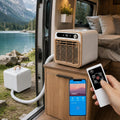 agreilduite Mobiles Klimagerät, <40 Db(A), 1.5m, Weiss, Campervan Klimaanlage, Leichtes Split-Kühlgerät Mit Mehreren Stromoptionen &