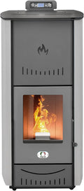STUFE A PELLET ITALIA Öfen, 20 Kw, Schwarz, New York WiFi