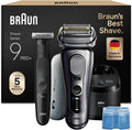 Braun Folienrasierer, Braun/Silber/Schwarz, Bundle mit Series 9 PRO+ Rasierer Herren Elektrisch, Made in Germany