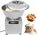 Kommerzielle Standmixer, 2 kg, Grau, Teigmaschine, Edelstahlschüssel, Vollautomatische Multifunktionale Teigknetmaschine