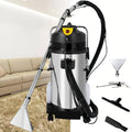 RETRIN Sofa, 40 L, Edelstahl, Kunststoff, Schwarz, Professionelle 3-in-1 Teppichreiniger Nass-Trocken, mit langem Schlauch