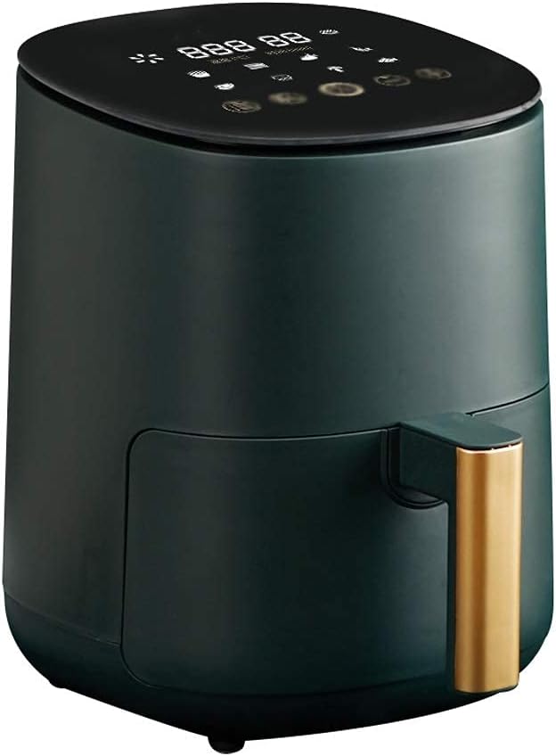 DameCo Heissluftfritteuse, Schwarz, Ölfreie Heissluftfritteuse Vollautomatische Pommes Fritteuse