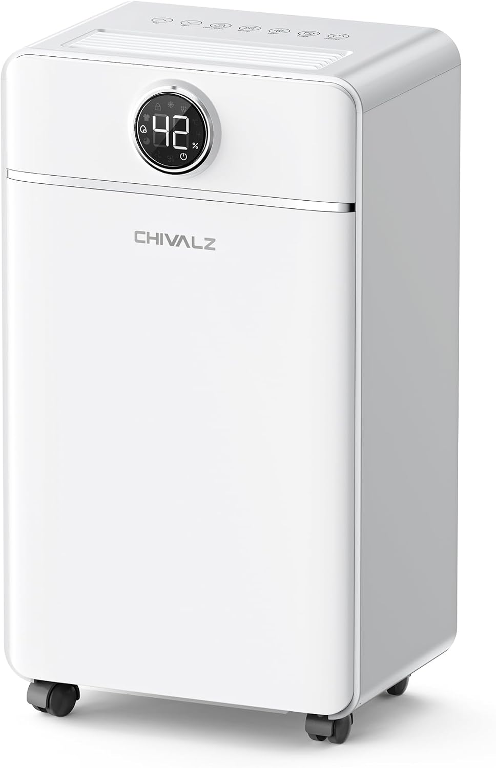 CHIVALZ Luftentfeuchter, 120m, 12 L, 30m, Weiss, /24h Elektrisch für Raumgrössen ³( ²), Raumentfeuchter mit 24H Timer