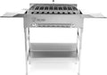 BBQ-Toro Elektrogrill, Grau, Grilltisch mit elektrischem Spiessdreher und Grillrost