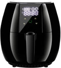 SUREKYA Heissluftfritteuse, Schwarz, Intelligente 4, 5-Liter-Luftfritteuse, ölfreier Kocher mit digitalem Touchscreen
