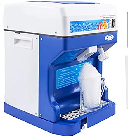 hzexun Eismaschine, 250 W, ABS + legierter Stahl, Schwarz, Der Eiszerkleinerer kann Joghurt, Milchshakes, Crushed Ice