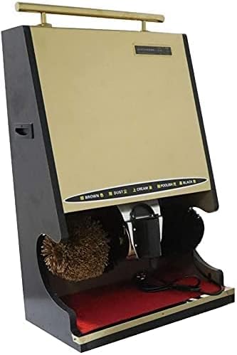 YANYUESHOP Schuhbürsten, ≤ 60 dB, Grau, Doppelmotor, Sohlenreinigung, Automatische elektrische Schuhputzmaschine