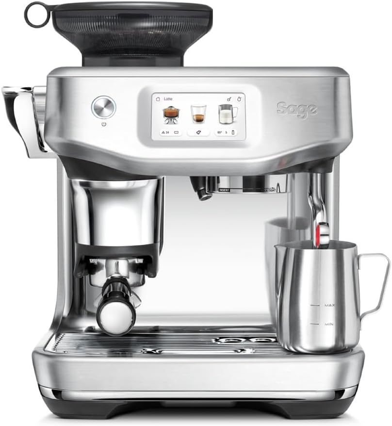 Sage Kaffeemaschine, Silber, The Barista Touch Impress, Gebürsteter Edelstahl