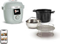Moulinex Heissluftfritteuse, 6 l, Schwarz, Cookeo 10-in-1 Wifi Multicooker Intelligenter, Schnell, Ohne Überwachung