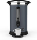 ExploreHorizon Kaffeemaschine, 14 l, Silber, Gewerbliche Kaffee-Urne für 100 Tassen, Edelstahl, elektrische mit doppelwandiger Isolierung