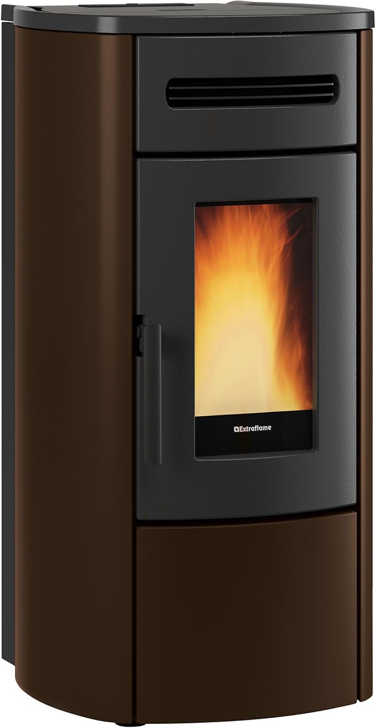 Extraflame Kachelöfen, Schwarz, 1285301 Evolution Line Guenda Idro Wasserführender
