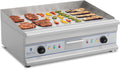 Royal Catering Elektrogrill, 75 x 52 x 28 cm, 3200 W, Silber, RCG 75 Tischgrill Grillplatte Gastrogrill Edelstahl (2 x