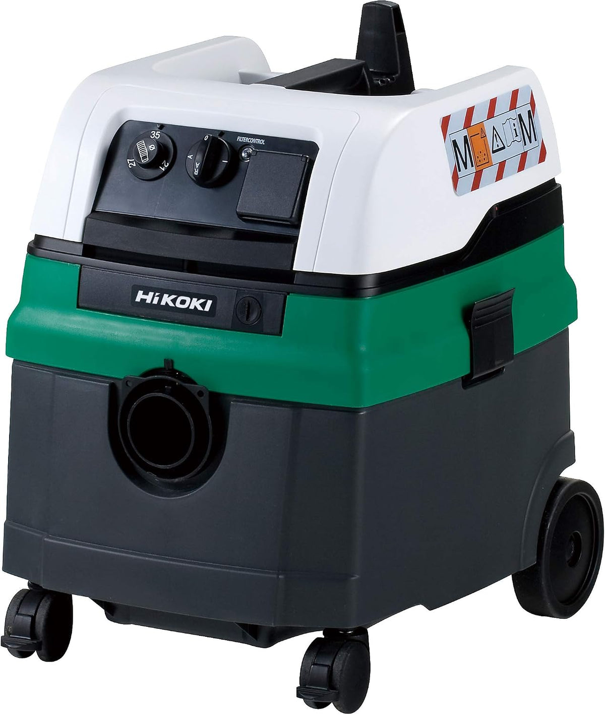 HIKOKI Stabstaubsauger, 1200 W, Schwarz, Nass-/Trockensauger RP250YDM, Industriesauger Klasse M