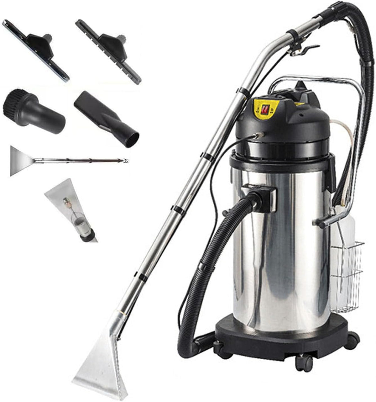 Sofa BEESOM, 70–75 dB, 1049 W, 40 L, 60 L, Silber, Teppich Und Polsterreiniger, Wasserstaubsauger, Wassersaugkopf Rundbürste+Edelstahl
