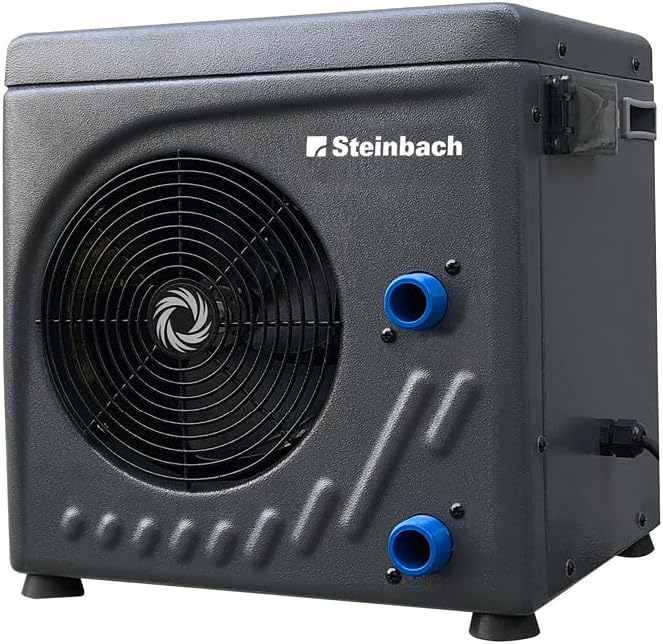 STEINBACH Heizpumpen, 20.000 l, Grau/Schwarz, Wärmepumpe Mini, 049275, Automatische Wärmepumpe für Pools bis