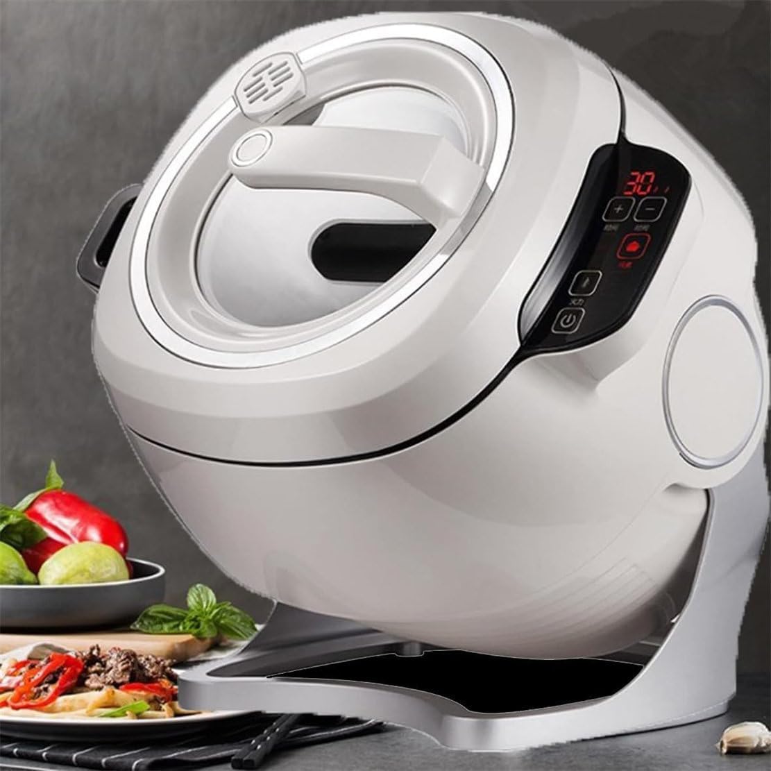 CYMYYDS Multikocher, 6l, Grau, gewerbliche Kochmaschine für Zuhause, Intelligente Multifunktions-Pfanne, Hochleistungs-Trommelkochtopf