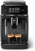 PHILIPS Kaffeevollautomat, Schwarz, Panarello 2200 Serie, 2 Spezialitäten