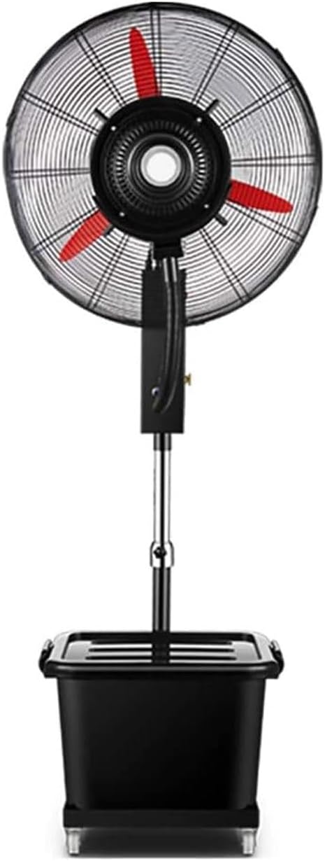 Nebelventilator Standventilatoren, Weiss, 120° oszillierender Standventilator mit robustem, industrielle Werkstatt und gewerbliche Nutzung
