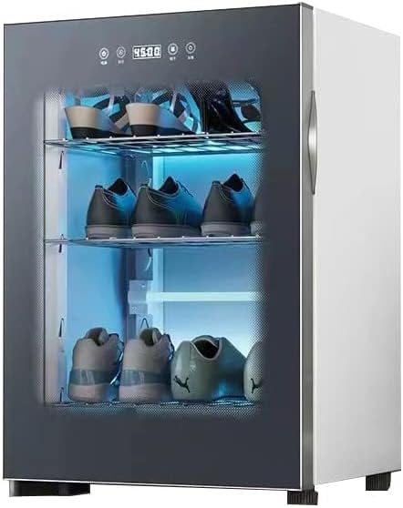 Intelligenter Schuhschrank, Grau, Trockenschrank mit PTC-Heizung und Timer, desodoriert und trocknet Schuhe, Stiefel und Socken effizient