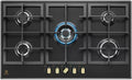 Electrolux Kochfeld, 90 cm, Schwarz, KGS 9536 RN Gaskochfeld Gusseisen, bronzefarbene Griffe