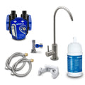 Aora Filterkannen, Silber, Untertisch-Wasserfilter-System mit 1-Weg-Wasserhahn, kompatibel mit BRITA Filter P1000 & Filterkopf