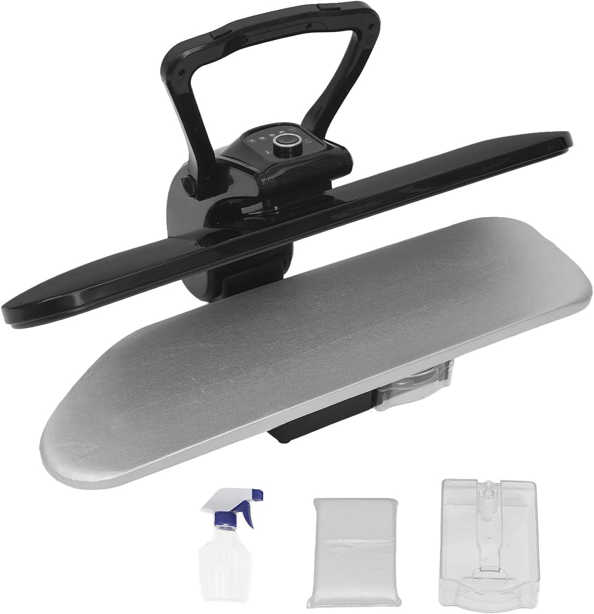 ROGONPDK Bügelpressen, 2200 W, Schwarz, Dampfbügelpressensysteme, 5 Modi Dampfpresse Dampfbügelpresse 90-200 ℃, Dampfpresse für Kleidung