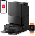 roborock Saugroboter, Schwarz, Qrevo Edge S5A mit Wischfunktion, Dual Anti-Tangle-System, 18.500Pa, FlexiArm Design Kantenreinigung