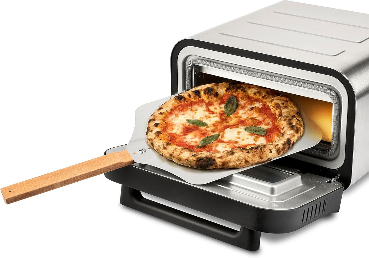G3 Ferrari Elektrische Küchengeräte, 1700 W, Schwarz, G10204 Pizza Pro 2 Minuten, Erreicht bis zu 450 °C, kalte Wände