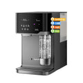 Hydrofast Wasseraufbereiter, 5 L, Grau, Osmoseanlage Wasserbar mit Wassersprudler, Auftisch Heisswasserspender & Eiswasserspender