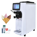 VEVOR Eismaschine, 10 L, Schwarz, Gewerblicher Speiseeisbereiter /h Softeismaschine